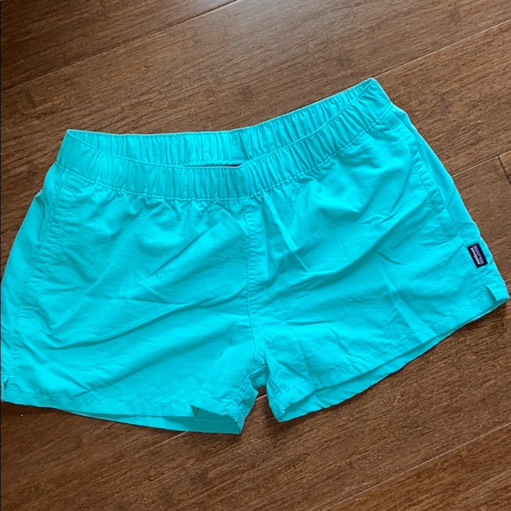 Patagonia Blue Green Barely Baggies